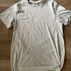 Lululemon Mens Easy breathe Light Grey Top